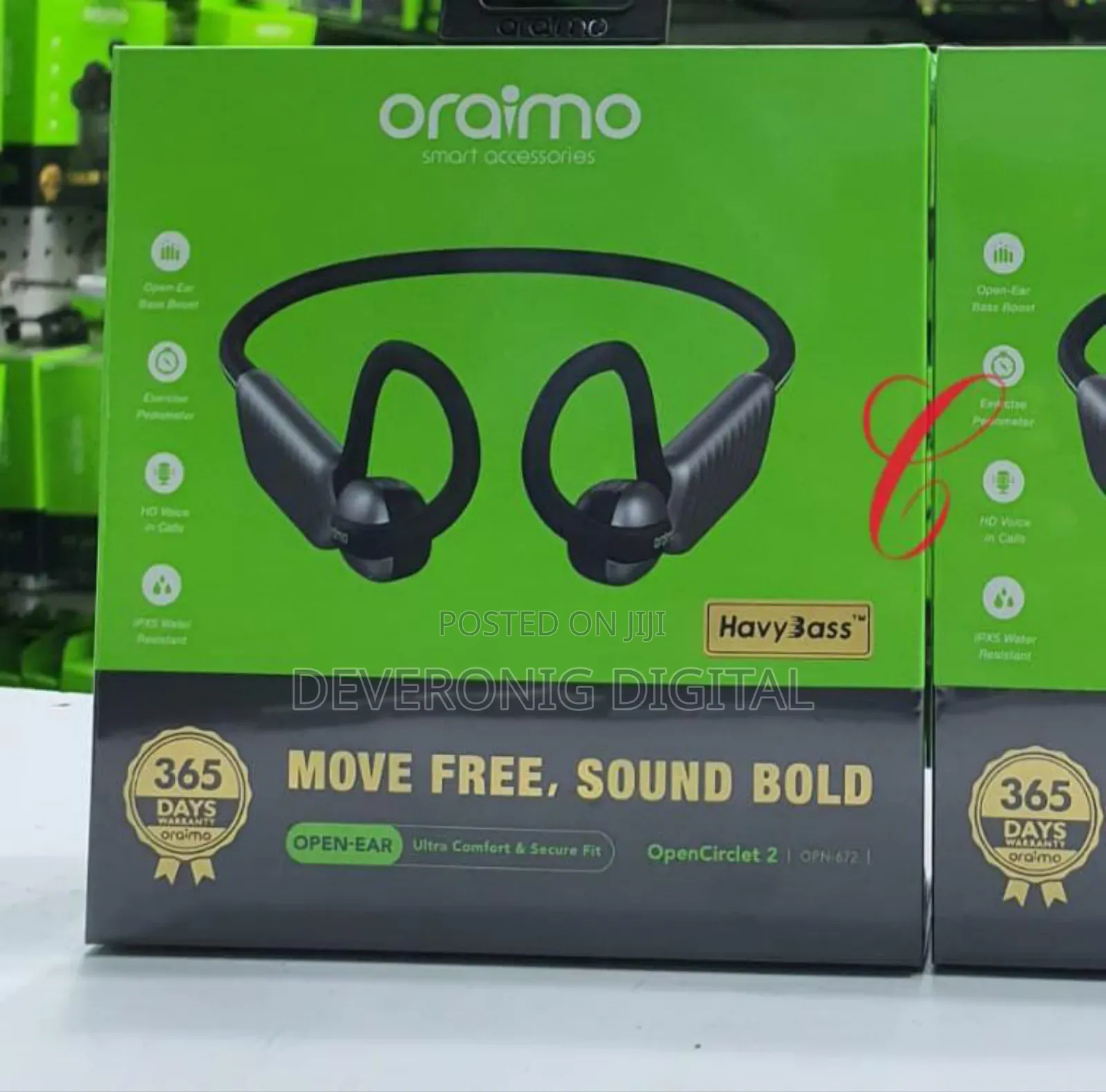 Oraimo Opencirclet 2 Opn-672 Ultra Comfort Secure Fit Open Ear