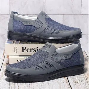 Grey Men's Shoes Sneakers Canvas Casual Sports Breathable Loafers