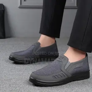 Grey Men's Shoes Sneakers Canvas Casual Sports Breathable Loafers
