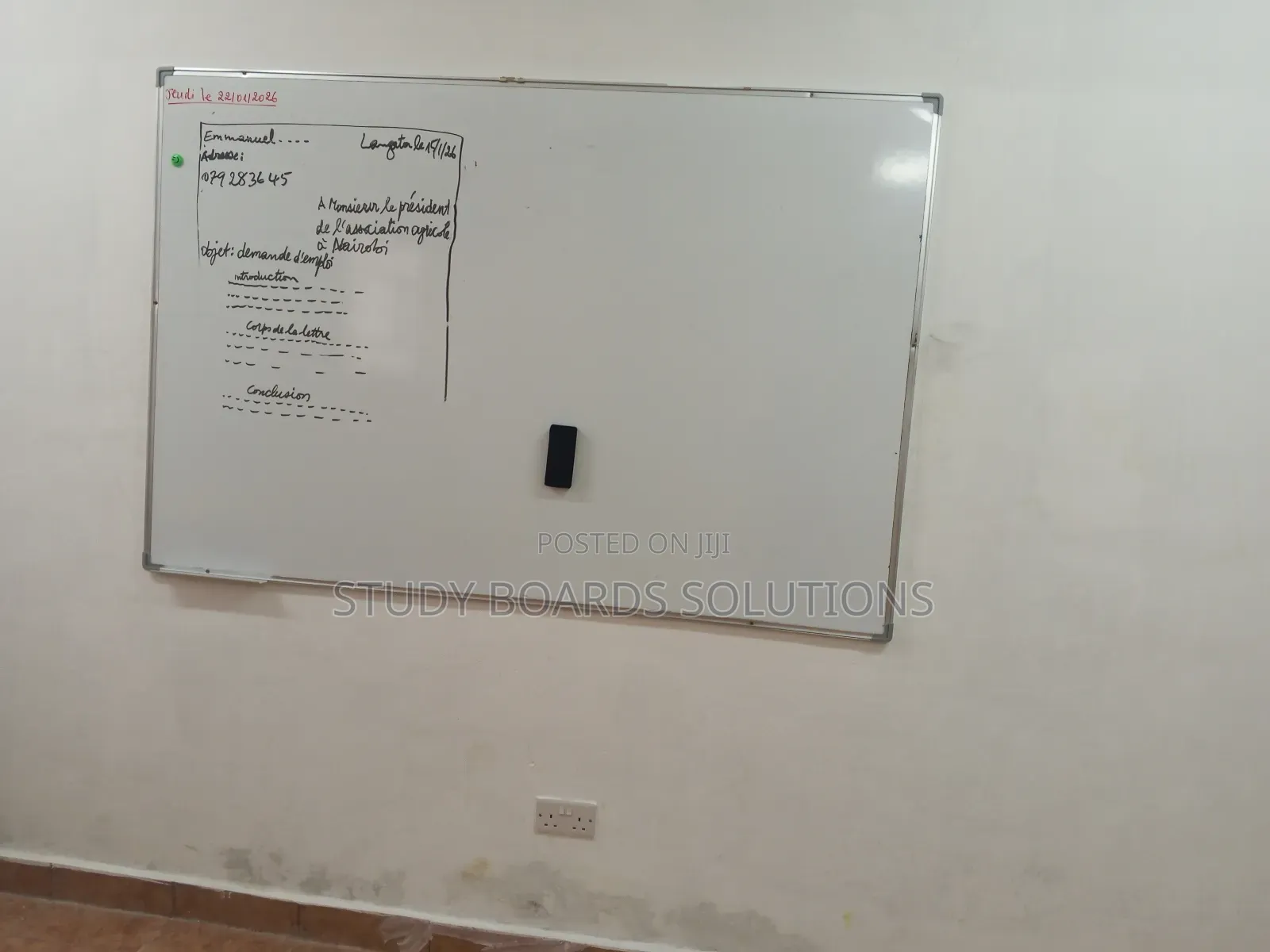 6ftx4ft Magnetic Whiteboard for Training Rooms