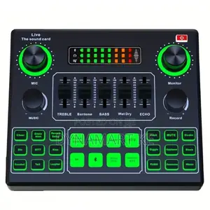 V9sj Live Sound Card – Professional Audio Mixer With Bluetooth, DSP