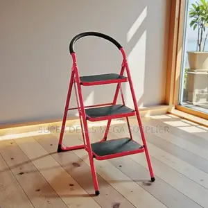 Heavy Duty Aluminum Non-Slip Ribbed Steps 3 Step Ladder Stepladder