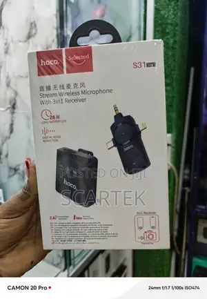 Stream Wireless Microphone With 3in1 Receiver