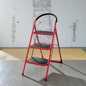 Non Slip Aluminum Stable Performance 3 Step Ladder Stepladder