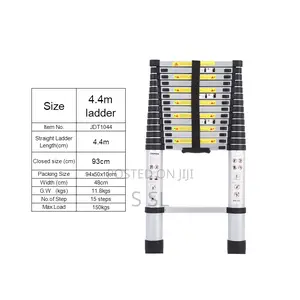 Factory Price 4.4m Single Telescopic Ladder