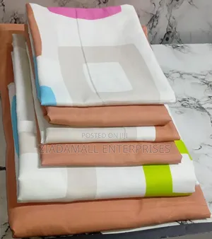 2 Bedsheets, 4 Pillow Cases Comfort Cotton Fitted Bedsheet 7*8
