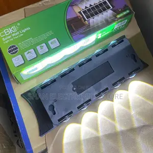 Waterproof Pc+Abs Outdoor Solar Sensor Wall Lamp Light With Solarpanel
