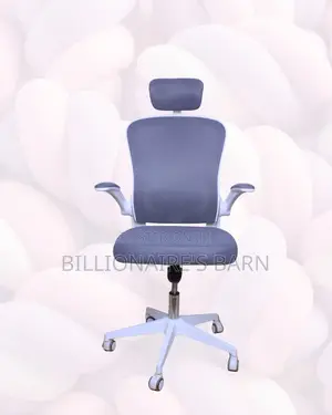 Adjustable Headrest Work Chair for Office — Smooth Movement