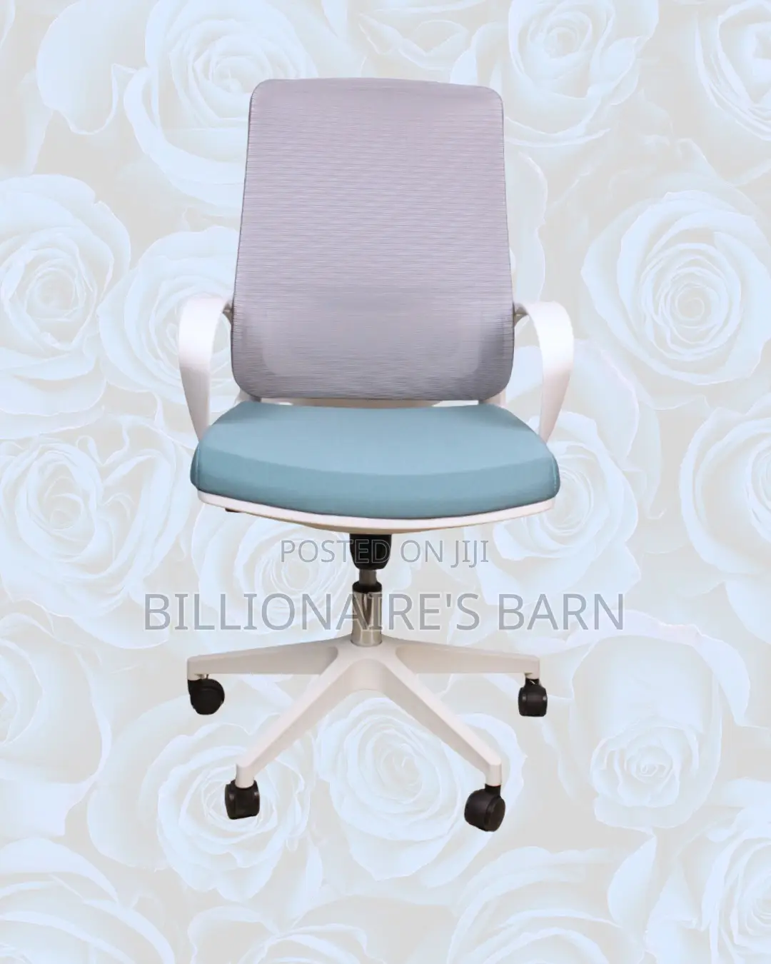 White Ergonomic Work Chair • Easy Adjustments, Cool Mesh Backrest