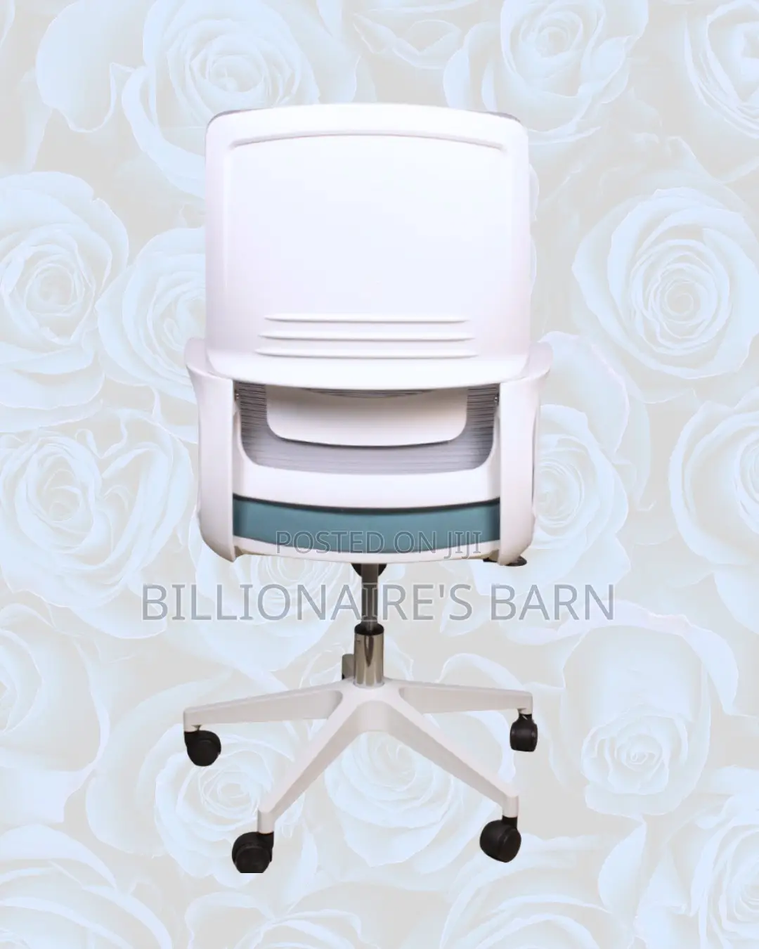White Ergonomic Work Chair • Easy Adjustments, Cool Mesh Backrest