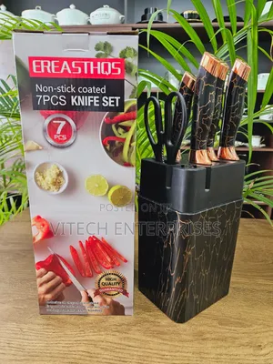 7pcs Knife Set Black