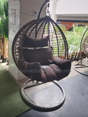Wicker Hanging Egg Chair With Stand