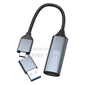Usb C to Video Capture Card Type C Usb Port Game Streaming Grabb