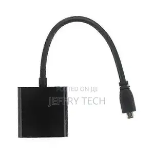 Micro-Hdmi to Vga Adapter Cable 1080p Video Converter With Audio Jack