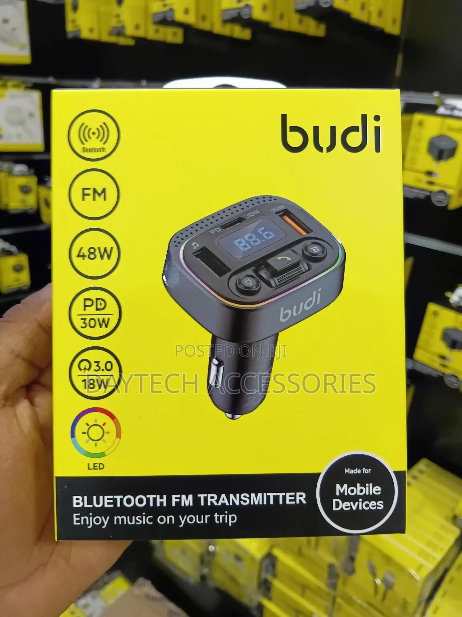 Budi Car Fm Transmitter Modulator With Bluetooth