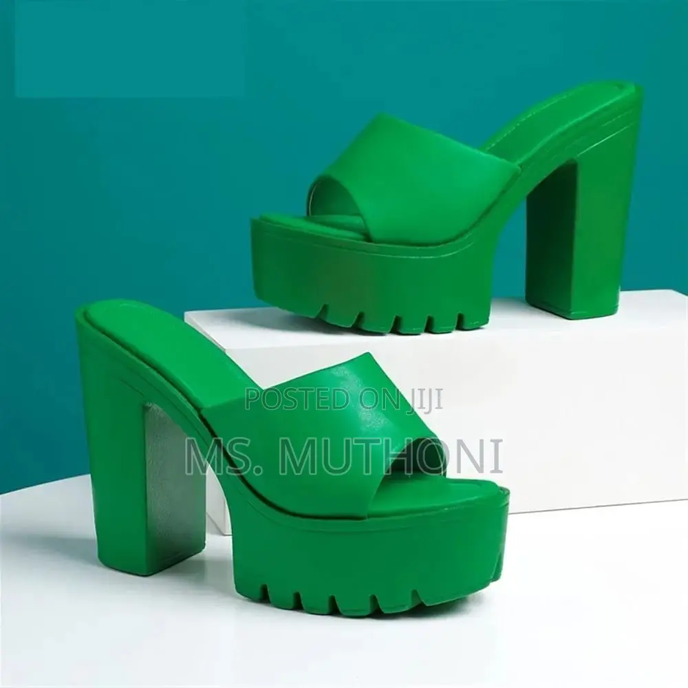 Chick Chunky High Ladies Heels Size 36-41