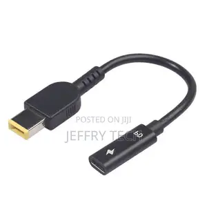 Type-C Female to Square Dc Male Pd Power Charging Cable Compatible Len