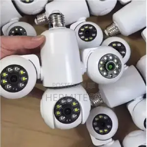 Light-Bulb Type Dual-Lens Surveil Camera 1080p Full Hd