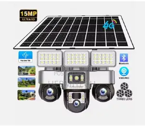 V380 Pro Hd PTZ True 3 Lens Outdoor Solar Camera 6mp Wifi Network