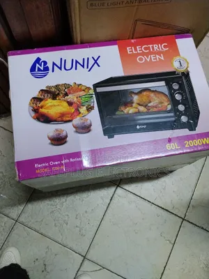 Nunix 4-Knob Electric Rotisserie Oven – 60l Large Capacity |