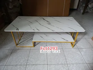 Executive White Marble Coffee Table