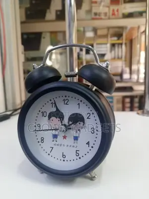 Mini Analog Twin Bell Alarm Clock With Silent Movement