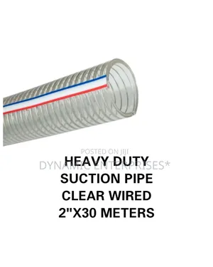 2" Heavy Duty Clear Wired Suction Hose Pipe