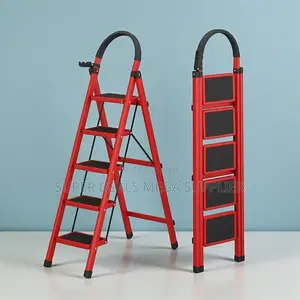 Heavy Duty Aluminum Upto 150 KGS Support 5 Step Ladder Stepladder