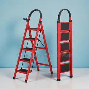 Non Slip Ribbed Steps Safe Structure 5 Step Ladder Stepladder