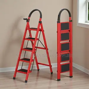 Aluminum Foldable Space Efficient Household 5 Step Ladder Stepladder