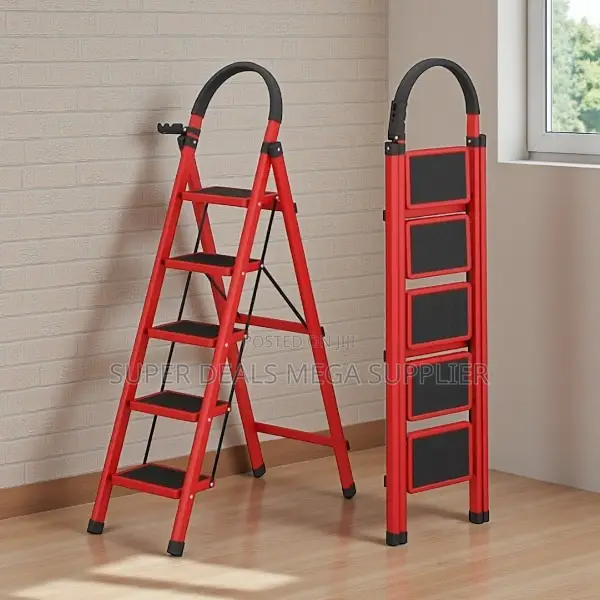 Portable Folding Easy to Carry Handle 5 Step Ladder Stepladder