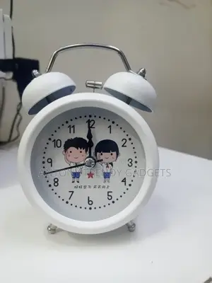 Cartoon Twin-bell Analog Alarm Clock