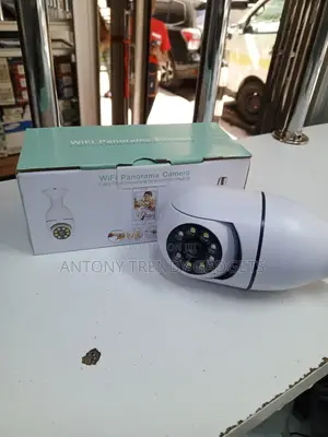 Wifi Panoramic Light Bulb Camera 1080p Motion Detection
