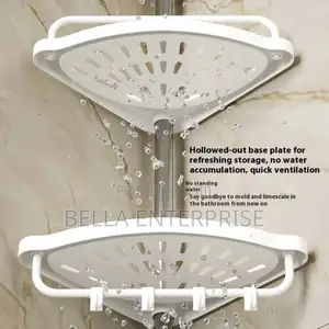4-Tier Adjustable Corner Shower Rack