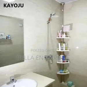 4-Tier Adjustable Corner Shower Rack