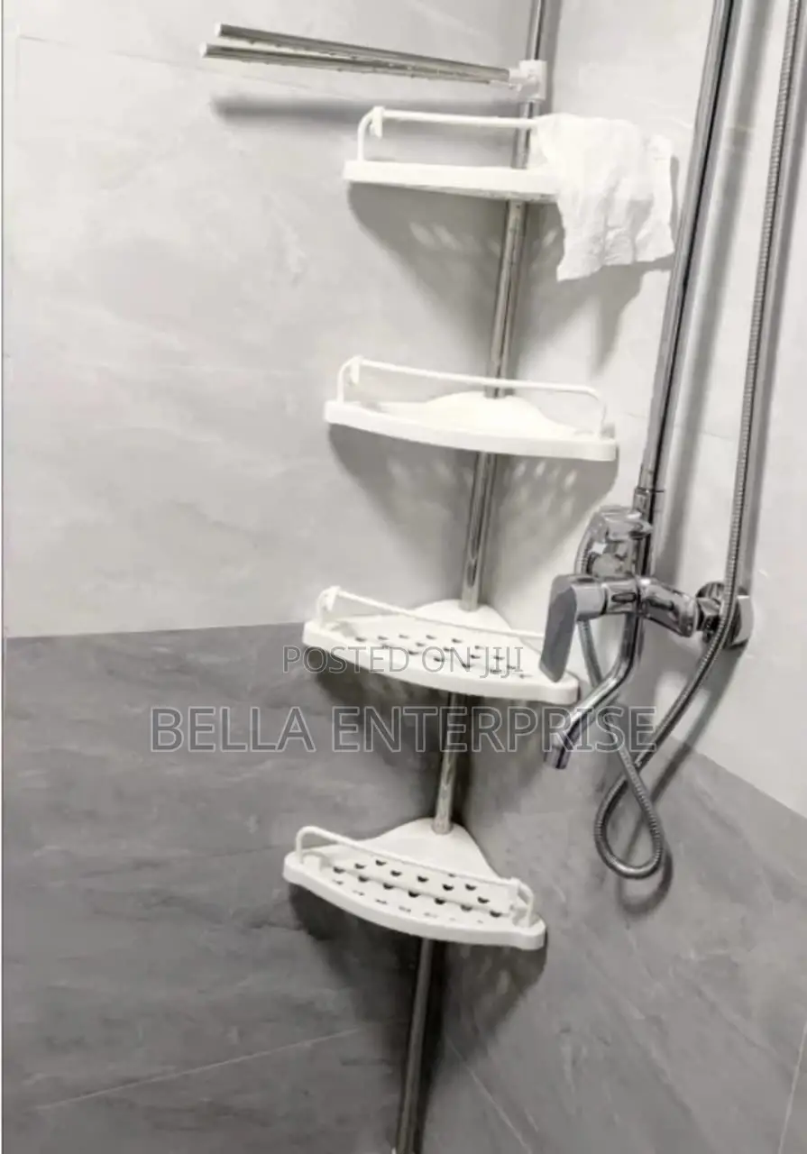 4-Tier Adjustable Corner Shower Rack