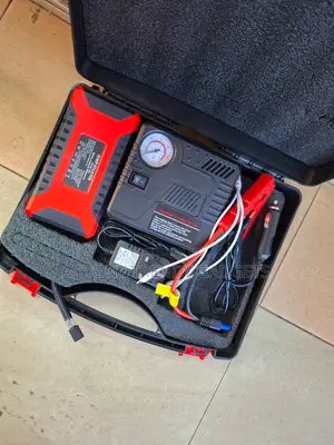 12v Car Battery Jump Starter Kit With Air Compressor