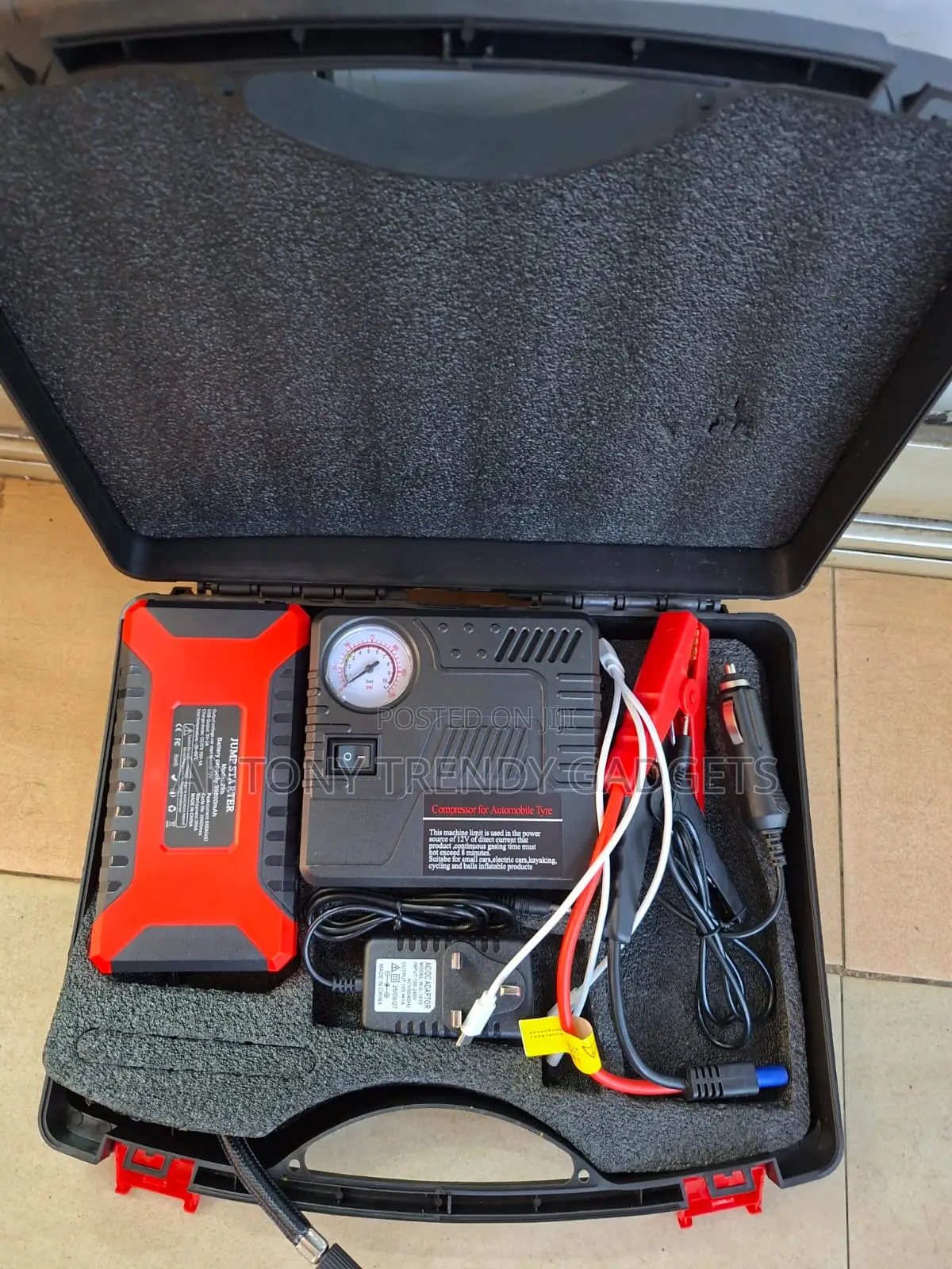 Portable Multi-function Car Jump Starter Kit