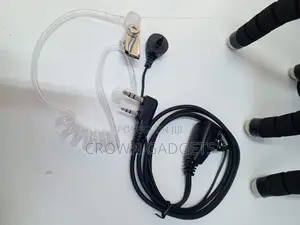 Walkie Talkie Acoustic Tube Earpiece With PTT Mic