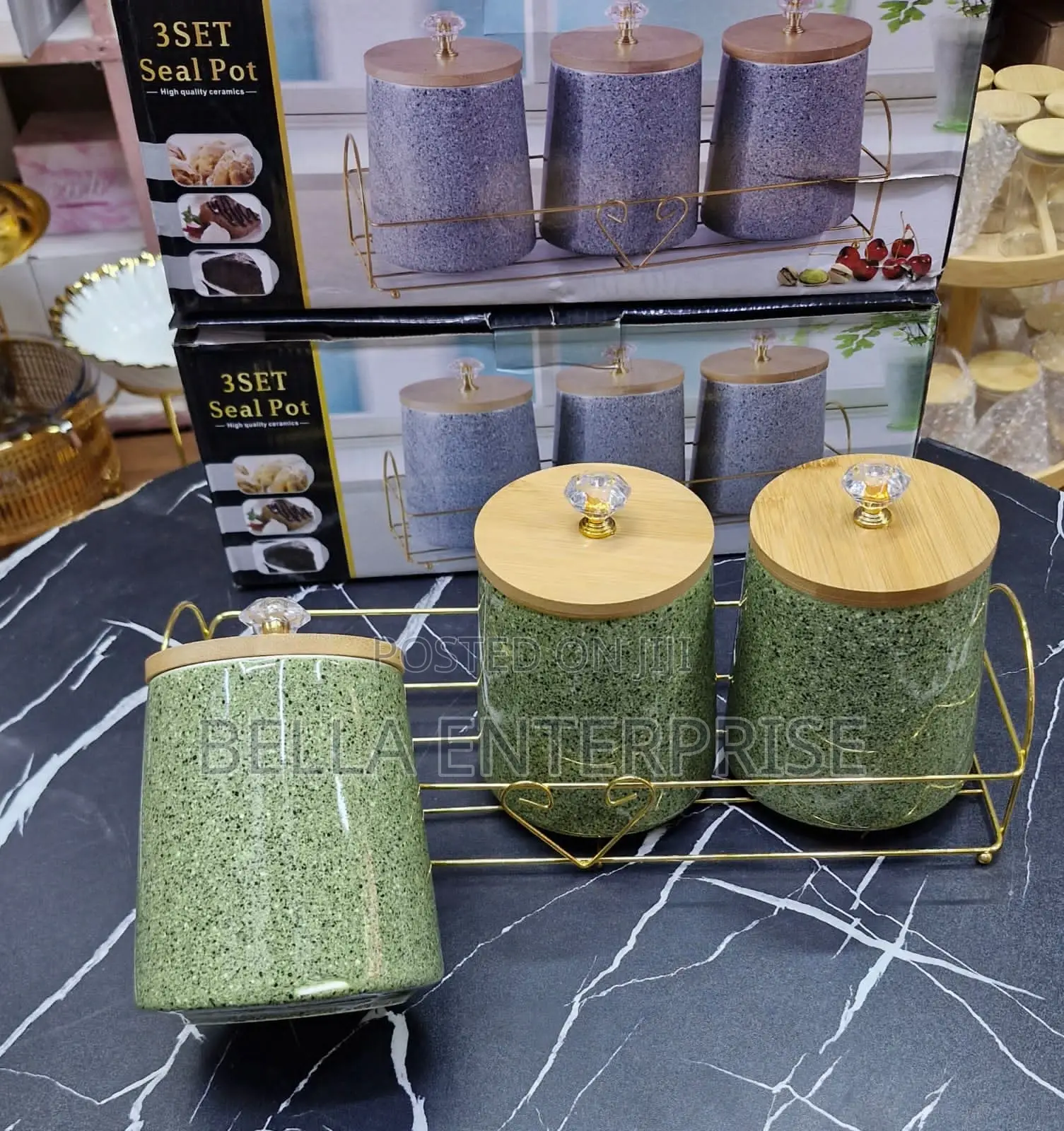Available 3pcs Seasoning Set Condiment Jars Set