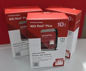 Wd Red Plus 10tb Nas Hard Drive 7200 Rpm, 6 Gb/S, Cmr, 512 Mb Cache