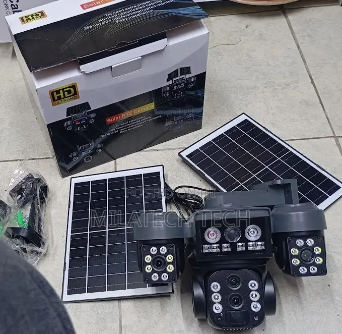Triple Lens 4g Solar PTZ Camera – Smart, Secure Solar