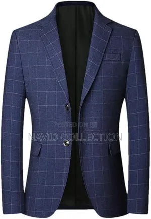 Dark Blue/Black Checked Blazers