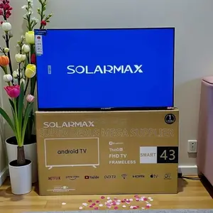 Solarmax 43 Inch Qled Smart Android Frameless Tv With Netflix Youtube