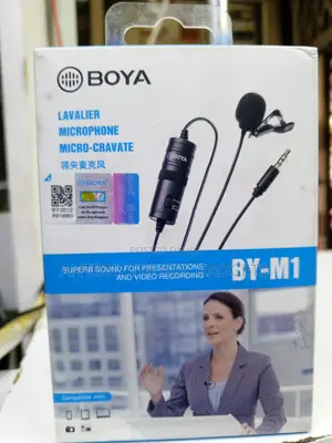 Boya By-m1 Wired Lavalier Microphone With Battery