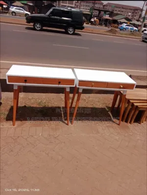 Whitish Vanish Console Tables