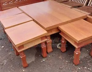 Nova Ortiz Mahogany Vanish Coffee Table Set
