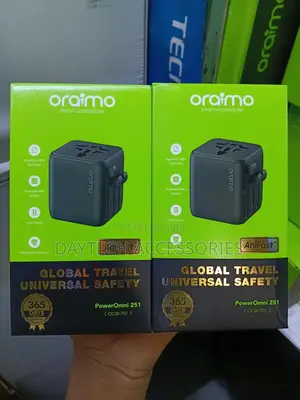 Oraimo Poweromni 251 2500w Multi-Plug Travel Converter Adapter.