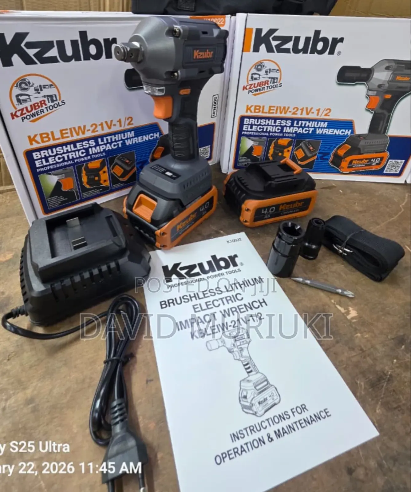 The Kzubr Cordless Impact Wrench 
1/2
