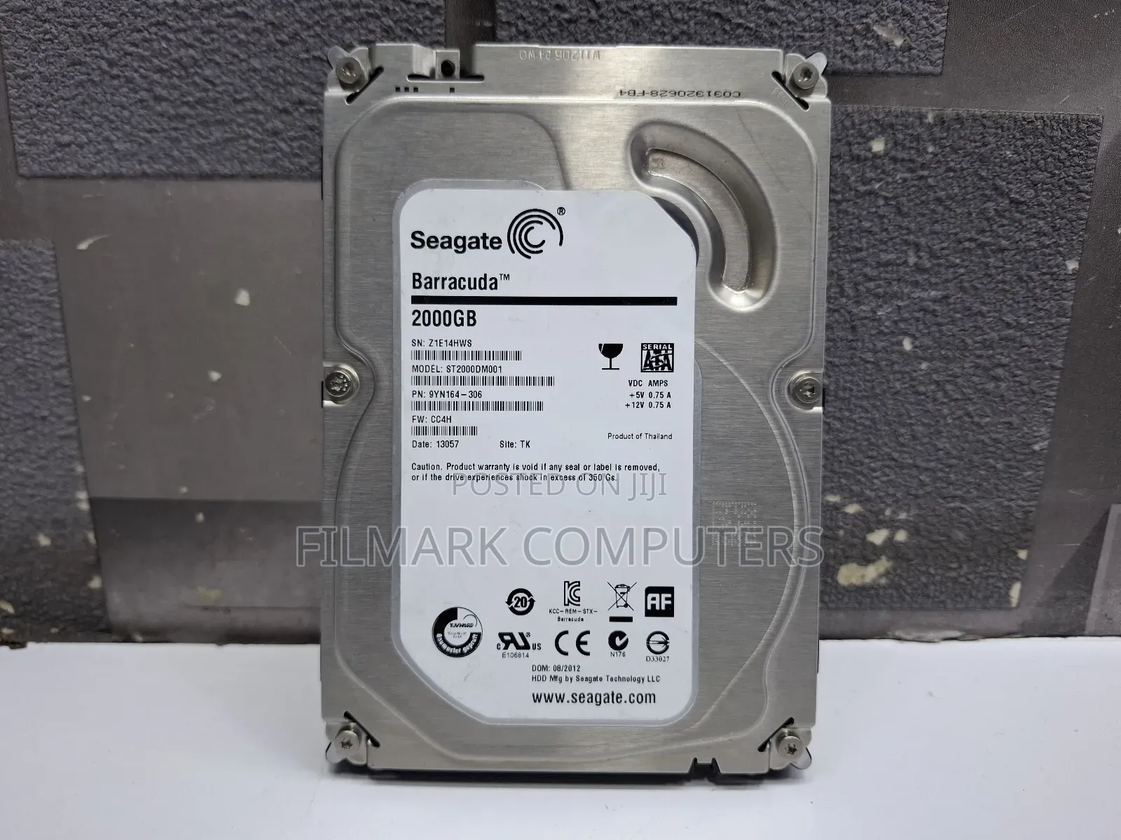 2tb 3.5" Seagate Barracuda 2tb 9yn164-302 64 Cache 7200rpm Hdd